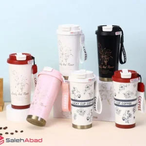 فروش عمده تراول ماگ نی دار طرح گل