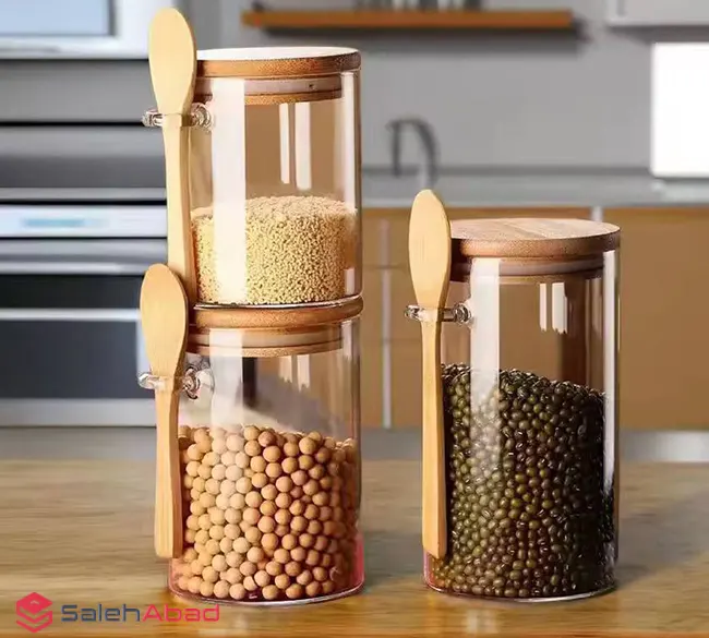 فروش عمده بانکه درب بامبو قاشق دار