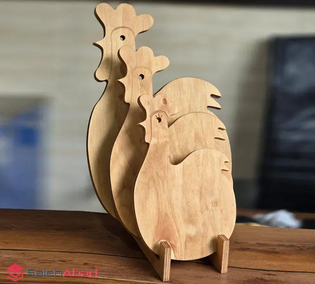 فروش عمده تخته سرو چوبی طرح خروس