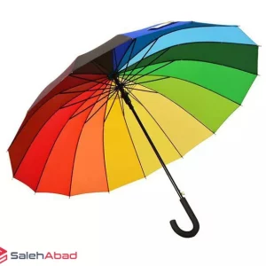 خرید عمده چتر زنانه طرح رنگین کمان