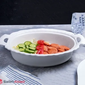 فروش عمده تابه بیضی دسته‌ دار سرامیکی