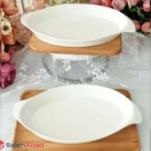 فروش عمده تابه بیضی سرامیکی وایت هوم