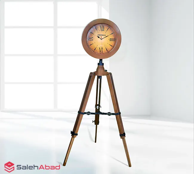 فروش عمده ساعت ایستاده چوبی مدل سه پایه