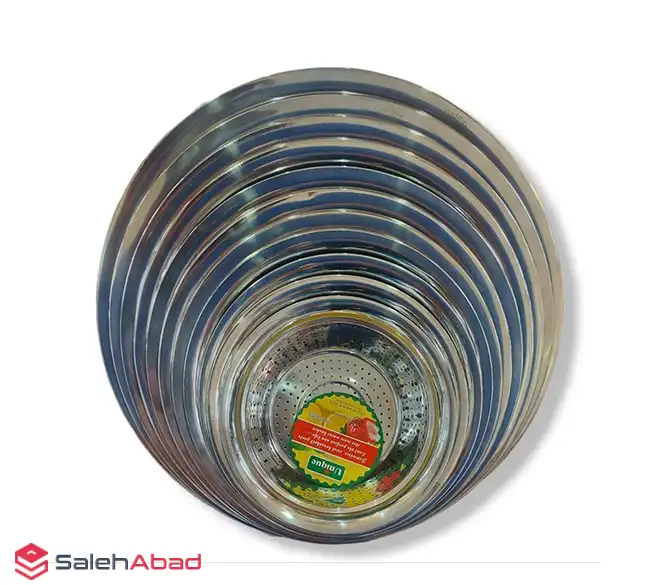 فروش عمده آبکش استیل 11 تکه یونیک