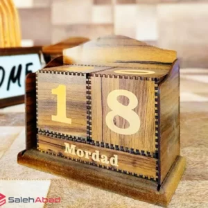 فروش عمده تقویم رومیزی چوبی طرح فانتزی