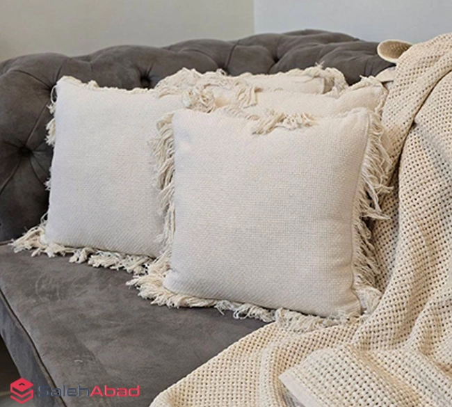 فروش عمده کوسن ریشه دار مربعی