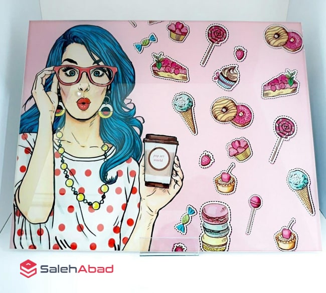 فروش عمده تخته گوشت شیشه‌ای طرح مادام