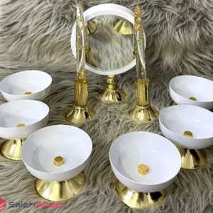 فروش عمده هفت سین فلزی 9 پارچه مدل ارغوان