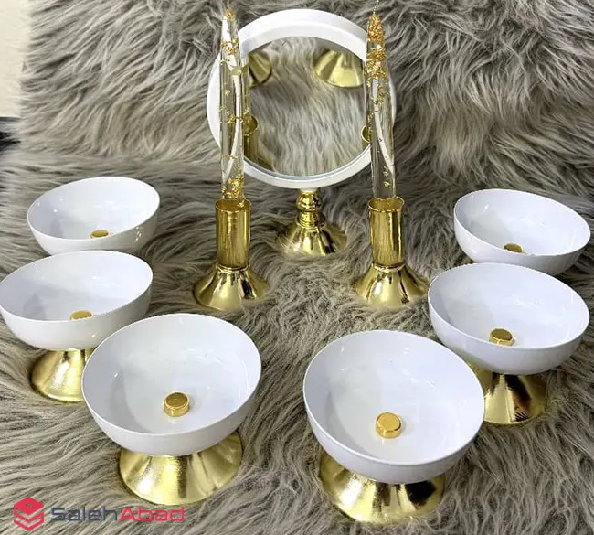 فروش عمده هفت سین فلزی 9 پارچه مدل ارغوان