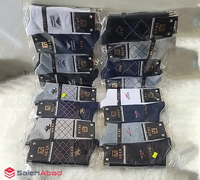 فروش عمده جوراب مردانه نانو ساق بلند