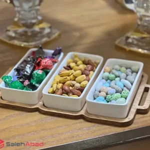 فروش عمده اردو خوری 3 خانه سینی چوبی