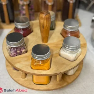 فروش عمده جا ادویه 6 تایی مک کارتی استند چوبی