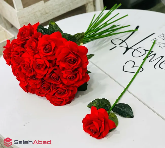 فروش عمده گل تک شاخه رز مصنوعی