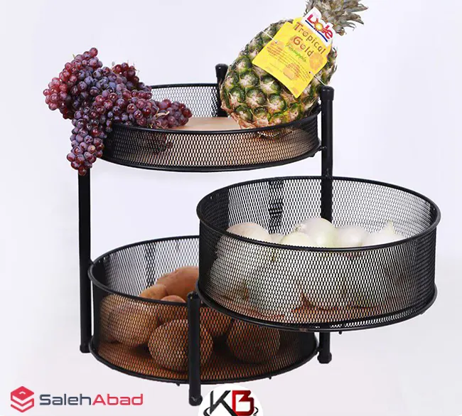 فروش عمده جا سیب زمینی پیاز 3 طبقه چرخشی