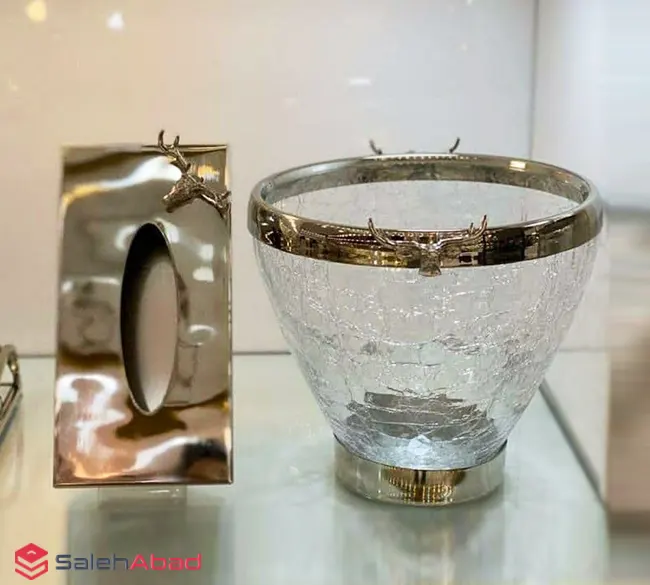 فروش عمده ست سطل و جا دستمال طرح گوزن