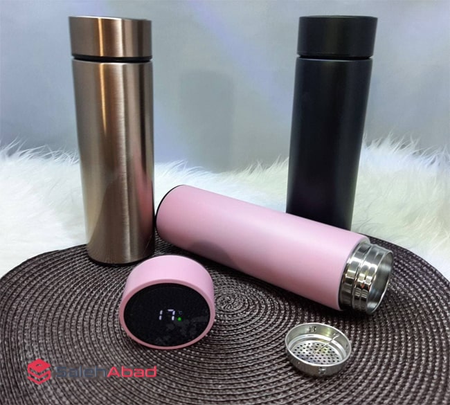 فروش عمده فلاسک نیم لیتری دماسنج دار