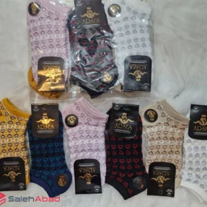 فروش عمده جوراب مچی زنانه طرح قلبی
