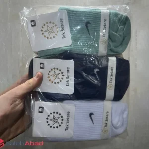 فروش عمده جوراب مردانه ساق دار طرح نایک