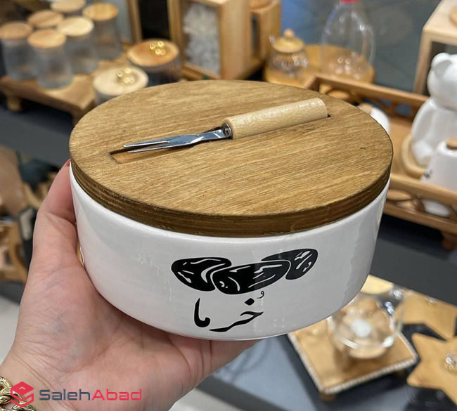 فروش عمده خرما خوری سرامیکی درب چوبی