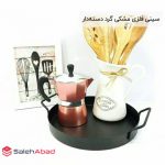 فروش عمده سینی فلزی گرد دسته دار