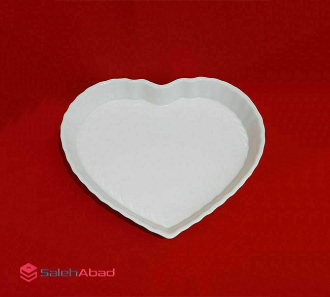 فروش عمده ظرف تارت چینی قلبی