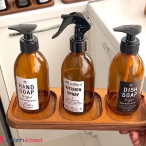 فروش عمده ست جا مایع و محلول پاش زیر چوب