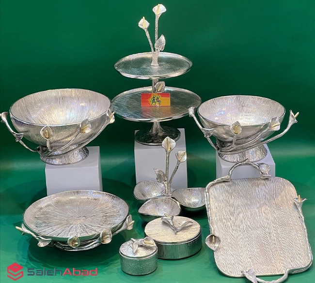 فروش عمده ست پذیرایی طرح گل آلومینیومی