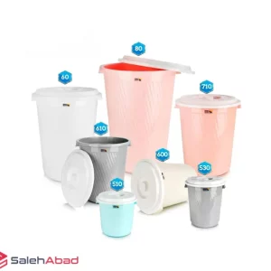 فروش عمده سطل زباله درب دار مونا