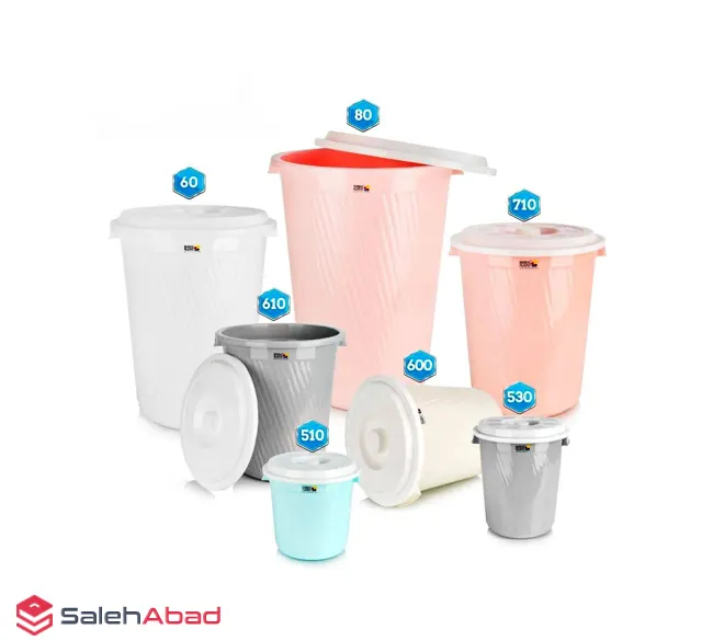 فروش عمده سطل زباله درب دار مونا