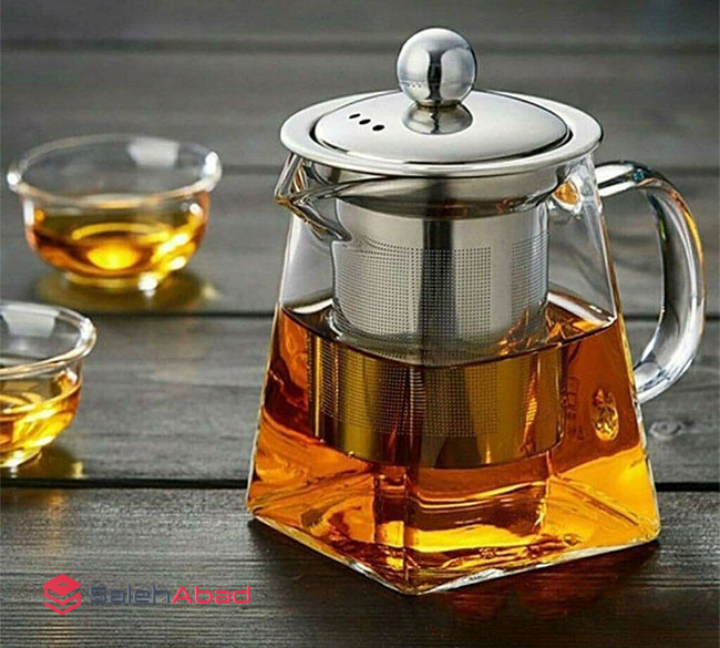 فروش عمده قوری پیرکس شعله مستقیم مربعی