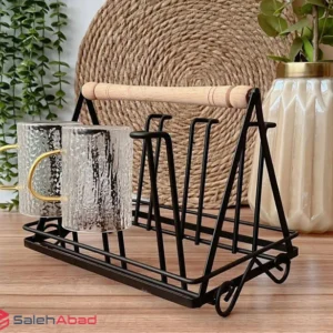 فروش عمده استند فلزی لیوان دسته چوبی
