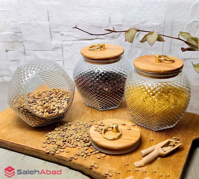 فروش عمده بانکه شیشه ای طرح دار
