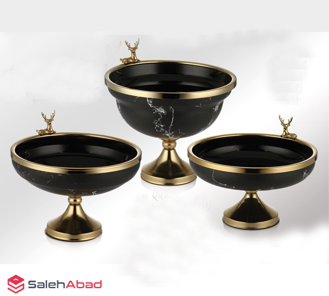 فروش عمده ست پذیرایی پایه فلزی طرح گوزن
