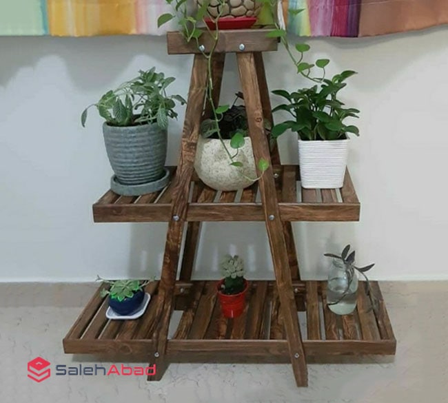 فروش عمده استند گل هرمی سه طبقه