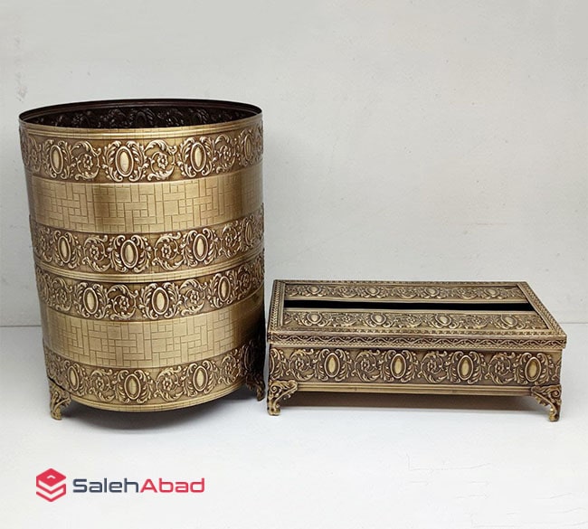 فروش عمده سطل و جا دستمال کاغذی فلزی