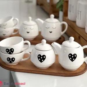 فروش عمده ست چای خوری طرح قلبی
