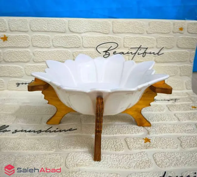 فروش عمده کاسه سالاد سرامیکی پایه دار