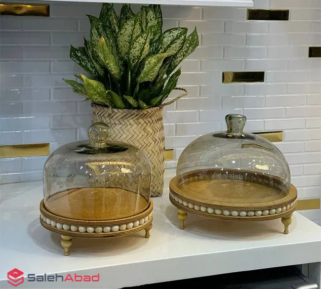 فروش عمده ظرف کاپ کیک چوبی مهره دار