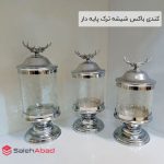 فروش عمده کندی باکس شیشه ترک پایه دار
