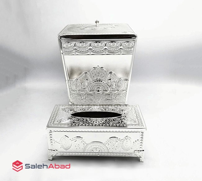 فروش عمده ست جا دستمالی و سطل درب دار