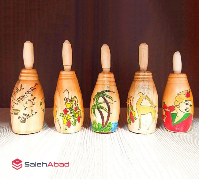 فروش عمده سرمه دان چوبی خمره ای