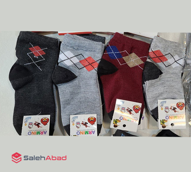 فروش عمده جوراب پسرانه طرح لوزی