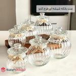 فروش عمده ست بانکه شیشه ای طرح کدو