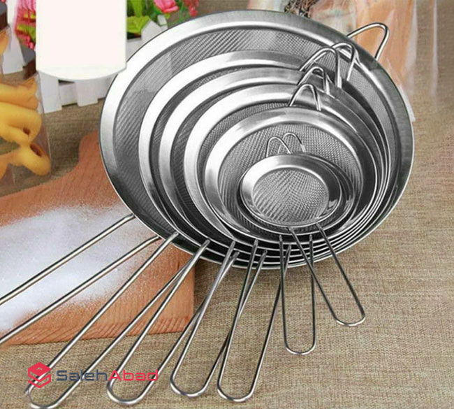 فروش عمده ست صافی استیل دسته دار