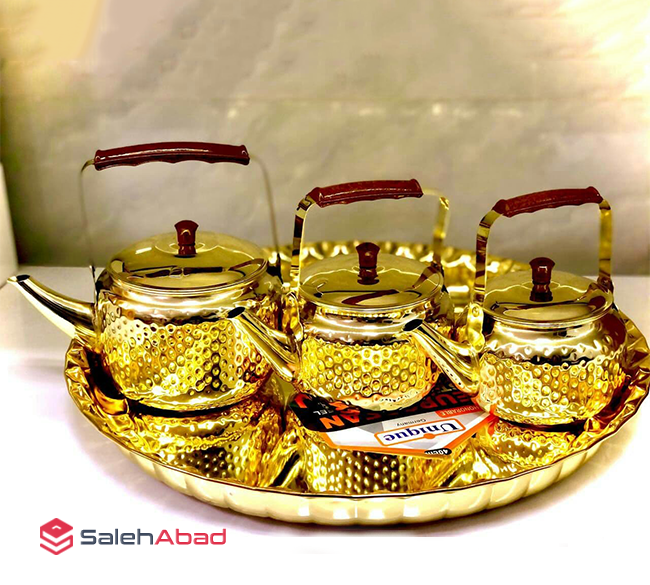 فروش عمده کتری استیل طرح مس