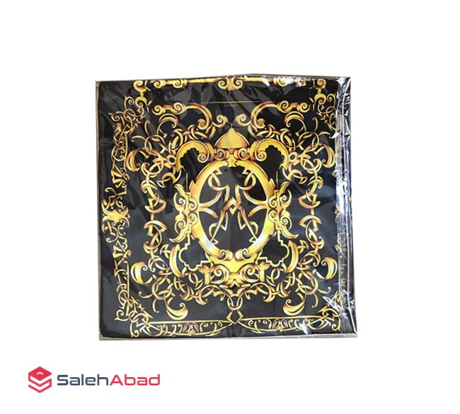 فروش عمده کاور کوسن مربعی ساتن طرح دار
