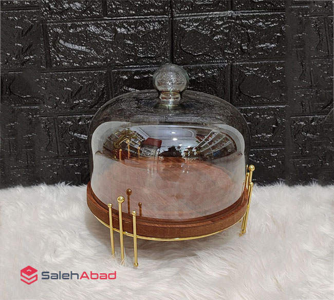 فروش عمده ظرف کاپ کیک پایه دار چوبی