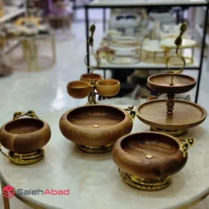 فروش عمده ظروف پذیرایی چوبی خمره ای لیلیوم