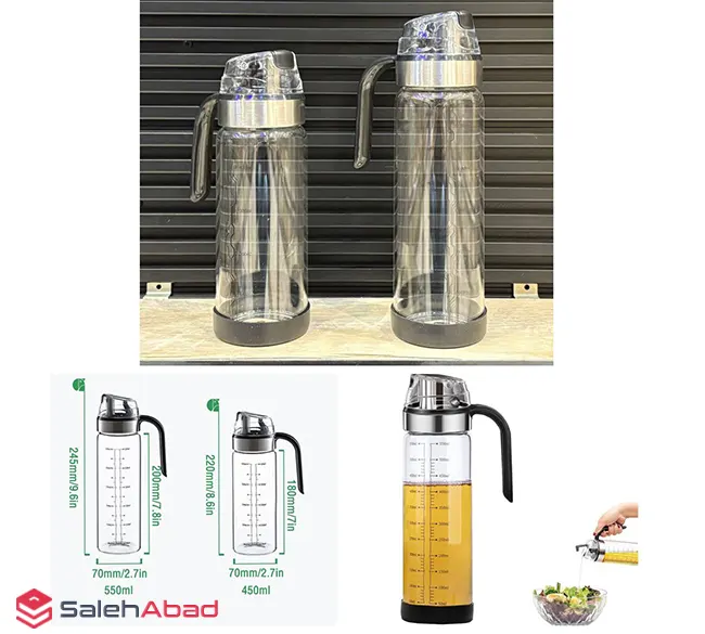 فروش عمده روغن ریز پیرکس دسته دار