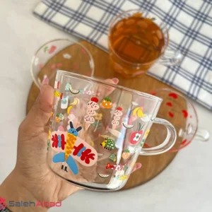فروش عمده لیوان پیرکس طرح دار